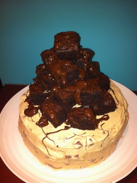 A chocolate brownie indulgence