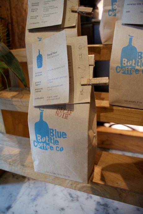 Lovely packaging at Blue Bottle coffee