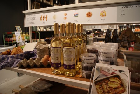 Simple signage and clean VM make it easy to shop including the wine recommendations and any store cupboard ingredients you may need to top up with