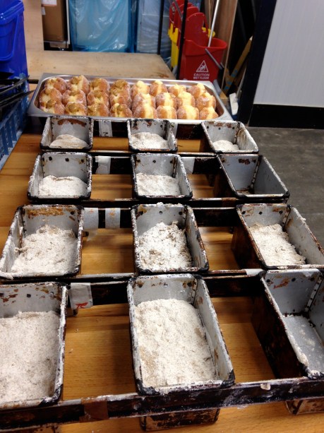 Our rye breads proving quietly