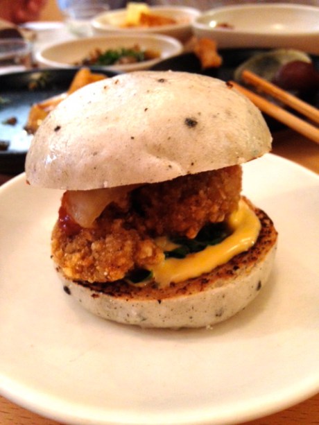Fried chicken bao