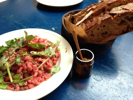 The famous Manfred's steak tartar